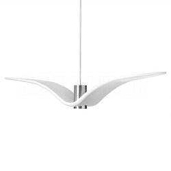 Obrázek pro produkt Night Birds, závěsné svítidlo, 5W LED, opal / opaktní sklo / světle šedý kabel, délka 78cm - BROKIS A