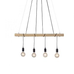 Obrázek pro produkt TERO Závěsné svítidlo, černá, dřevo, stmívatelné, E27, IP20, teplá bílá 2700K - LEUCHTEN DIREKT / JUST LIGHT