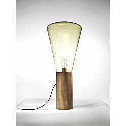 Obrázek pro produkt Stojací lampa MUFFINS E27 101cm hnědá kouřová / americký ořech voskovaný / kabel černý - BROKIS C