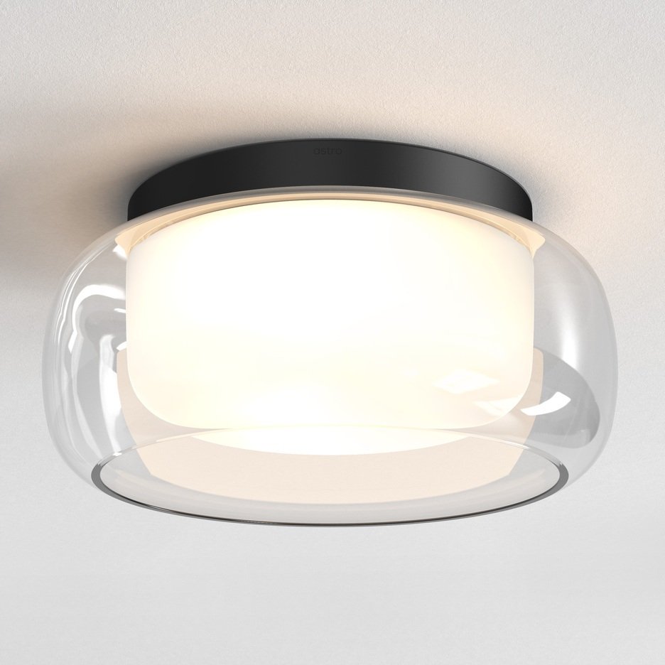 Levně AST 1450011 Stropní svítidlo Aquina 360 matná černá / sklo - ASTRO Lighting