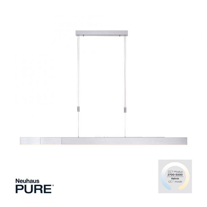 Levně PN 2525-95 Svítidlo závěsné PURE-MOTO LED 3x 13W 2700-5000K nastavitelné hliník - PAUL NEUHAUS