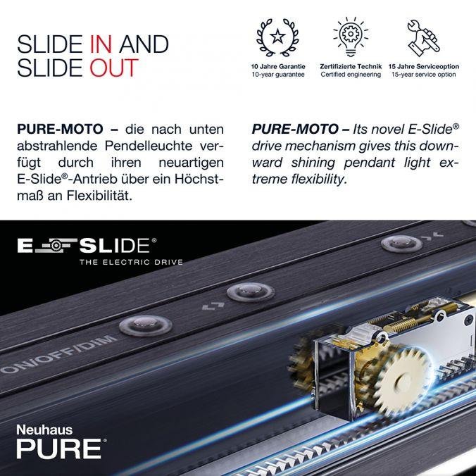PN 2525-60 Svítidlo závěsné PURE-MOTO LED 3x 13W 2700-5000K nastavitelné zlatá imperial - PAUL NEUHAUS (obrázek 2)