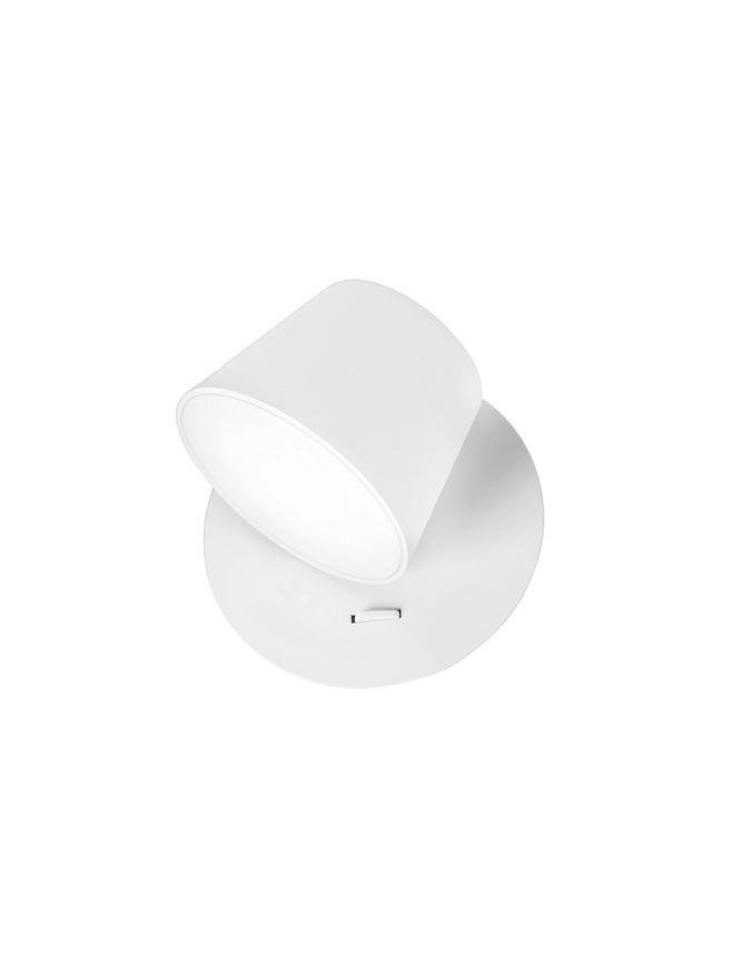 NV 8223601 Bodové svítidlo AMADEO bílý hliník a akryl nastavitelné vypínač na těle LED Edison 6W 230V 3000K IP20 - NOVA LUCE