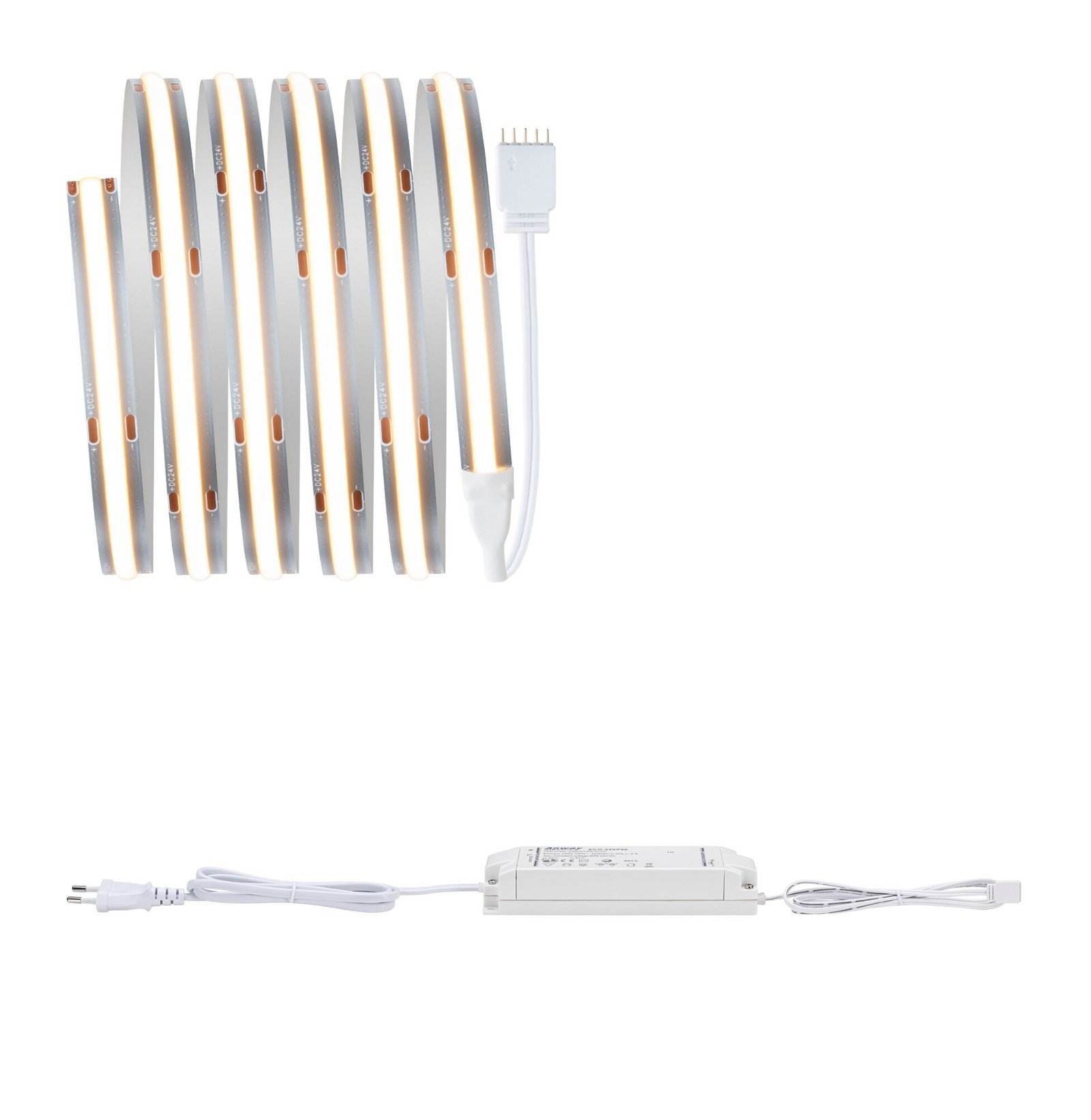 P 71048 MaxLED 1000 LED Strip Full-Line COB základní sada 1,5m 18W 528LEDs/m 2700K 40VA - PAULMANN