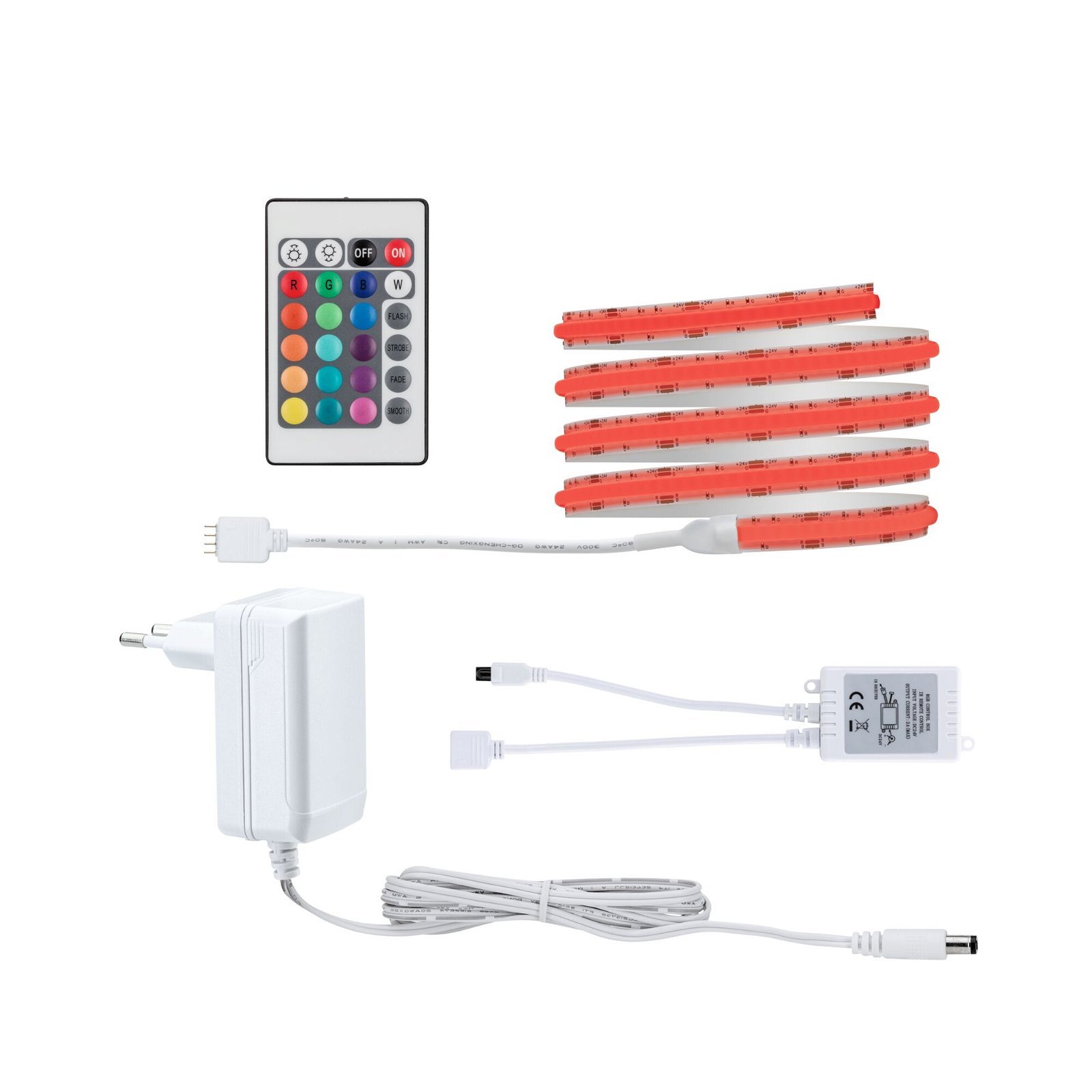 P 78863 SimpLED LED Strip Full-Line COB kompletní sada 1,5m 12W 840LEDs/m RGB 24VA - PAULMANN