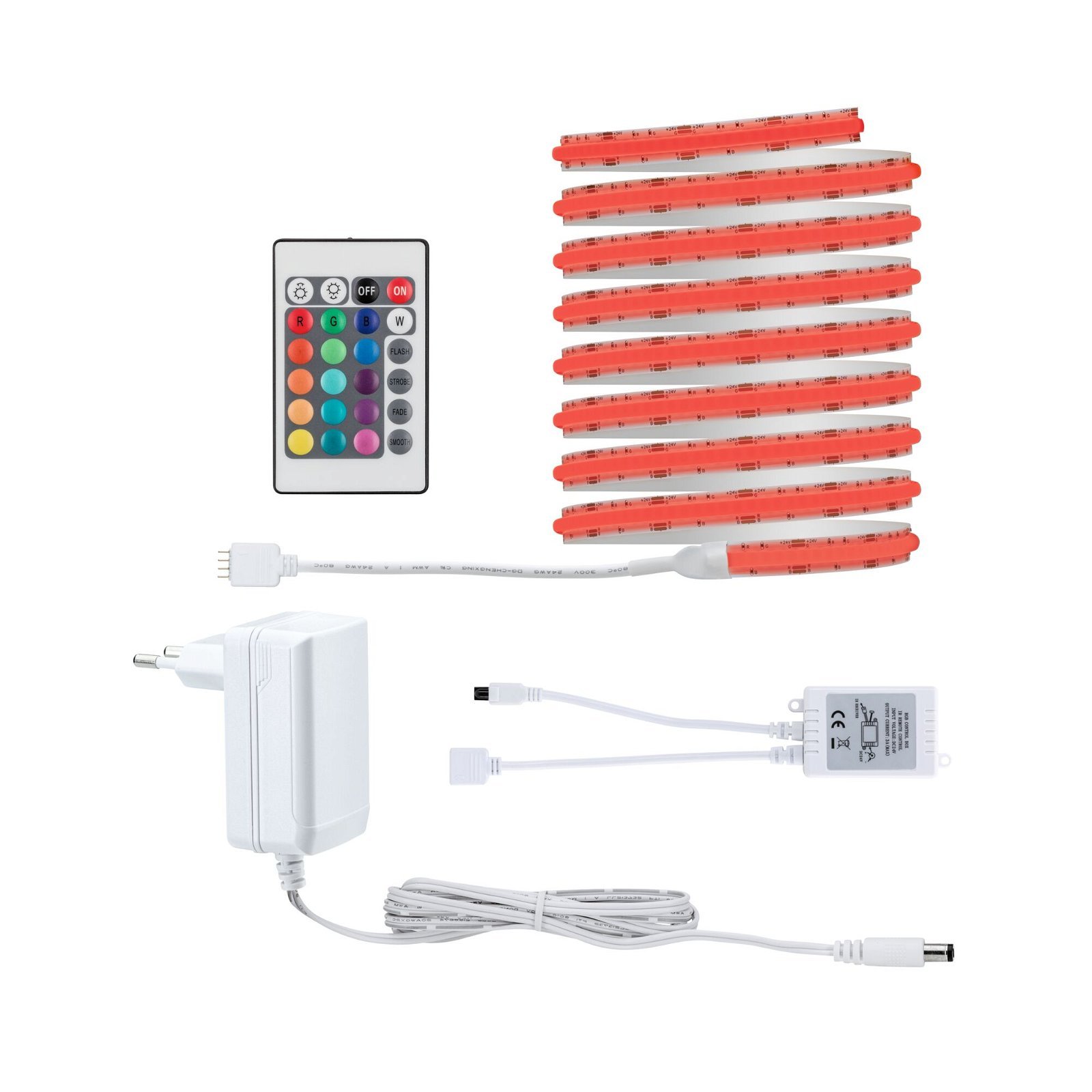 P 78864 SimpLED LED Strip Full-Line COB kompletní sada 3m 22W 840LEDs/m RGB 24VA - PAULMANN
