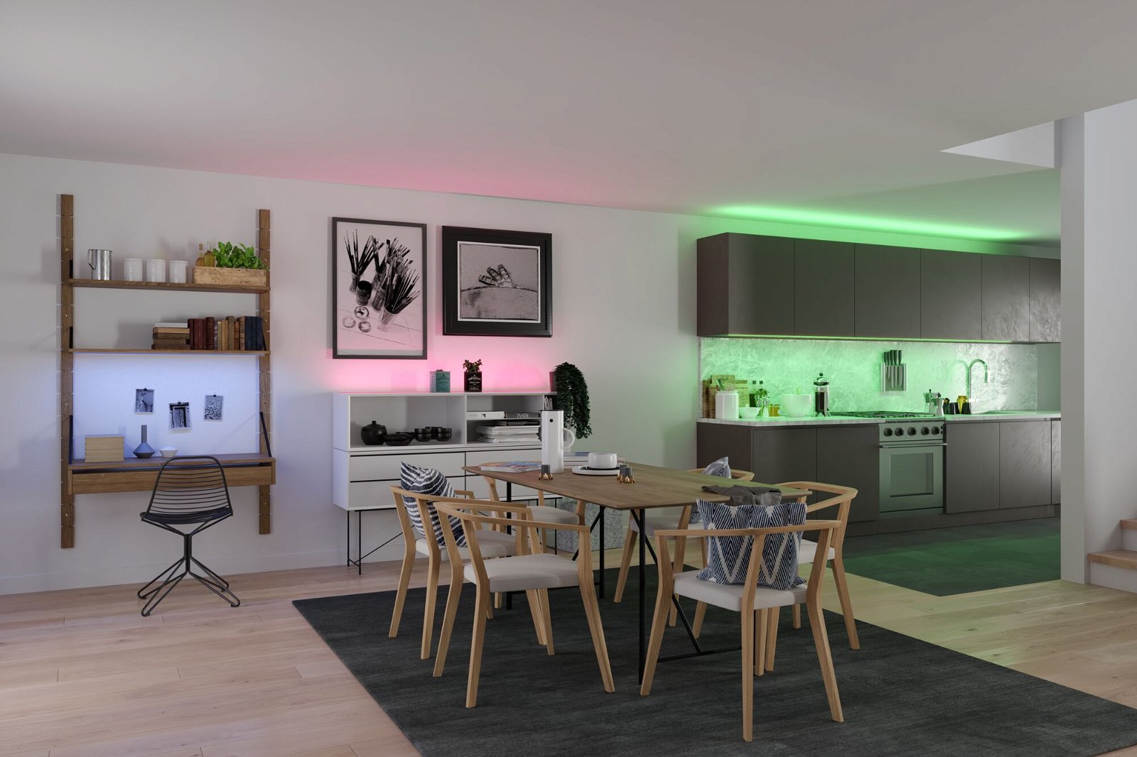 P 78864 SimpLED LED Strip Full-Line COB kompletní sada 3m 22W 840LEDs/m RGB 24VA - PAULMANN (obrázek 6)