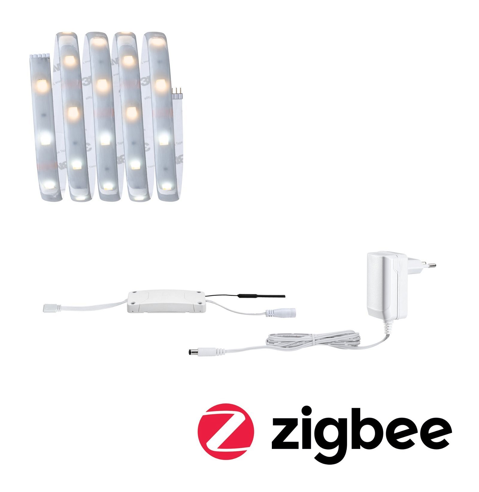 P 78868 MaxLED 250 LED Strip Smart Home Zigbee měnitelná bílá s krytím základní sada 1,5m IP44 6W 30LEDs/m měnitelná bílá 24VA - PAULMANN