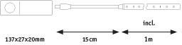 P 78899 LED Strip na baterie 1m 2W 156lm/m 3000K - PAULMANN (obrázek 2)