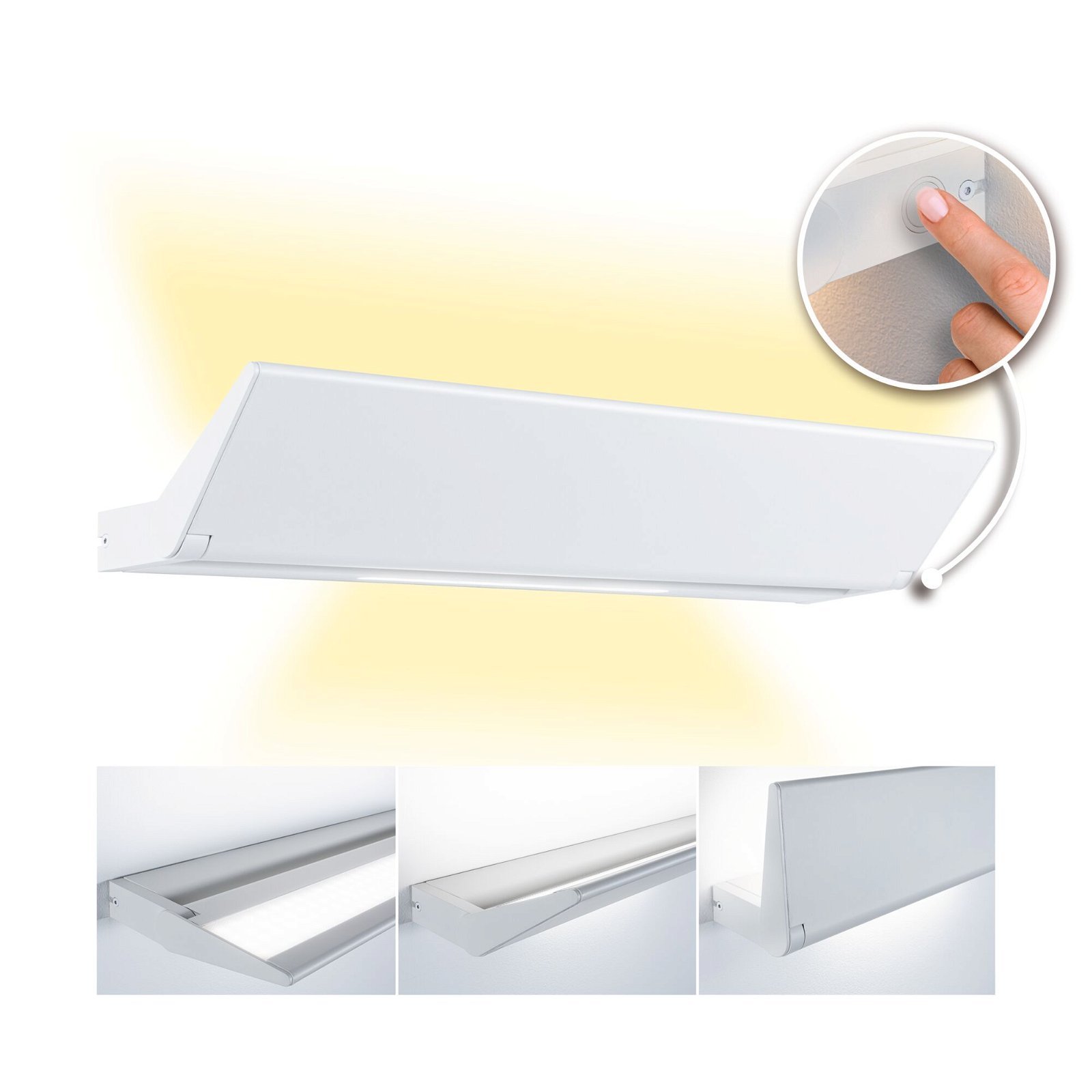 P 79506 LED nástěnné svítidlo 3-krokové-stmívatelné Ranva 2700K / 230V 13 / 1x2W stmívatelné bílá mat - PAULMANN
