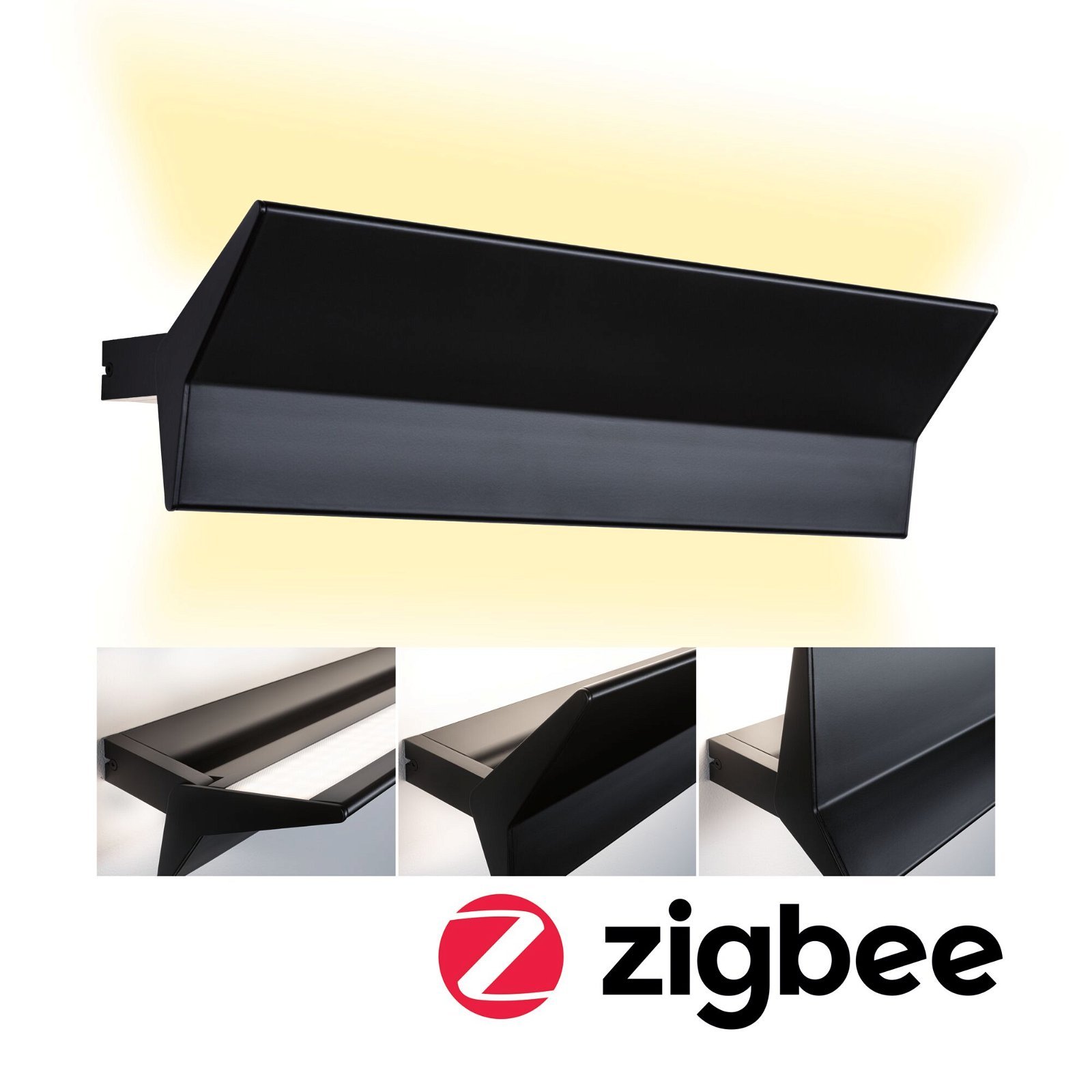 P 79511 LED nástěnné svítidlo Smart Home Zigbee Stine měnitelná bílá / 230V 13W stmívatelné černá mat - PAULMANN
