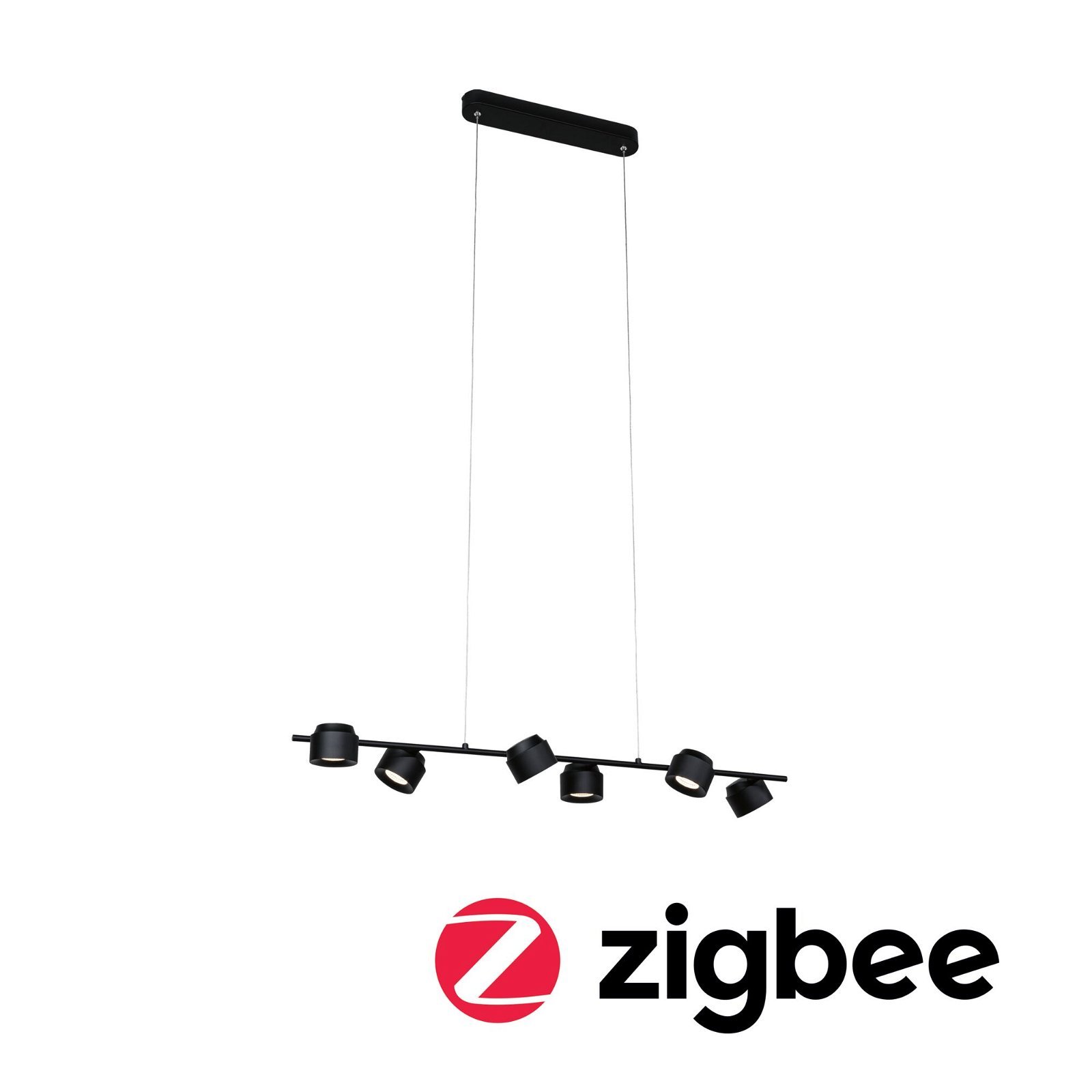 P 79784 LED závěsné svítidlo Smart Home Zigbee Puric Pane 6x6W černá - PAULMANN