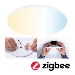 Obrázek pro produkt VariFit LED vestavné svítidlo Smart Home Zigbee Veluna Edge IP44 kruhové 200mm měnitelná bílá bílá stmívatelné - PAULMANN