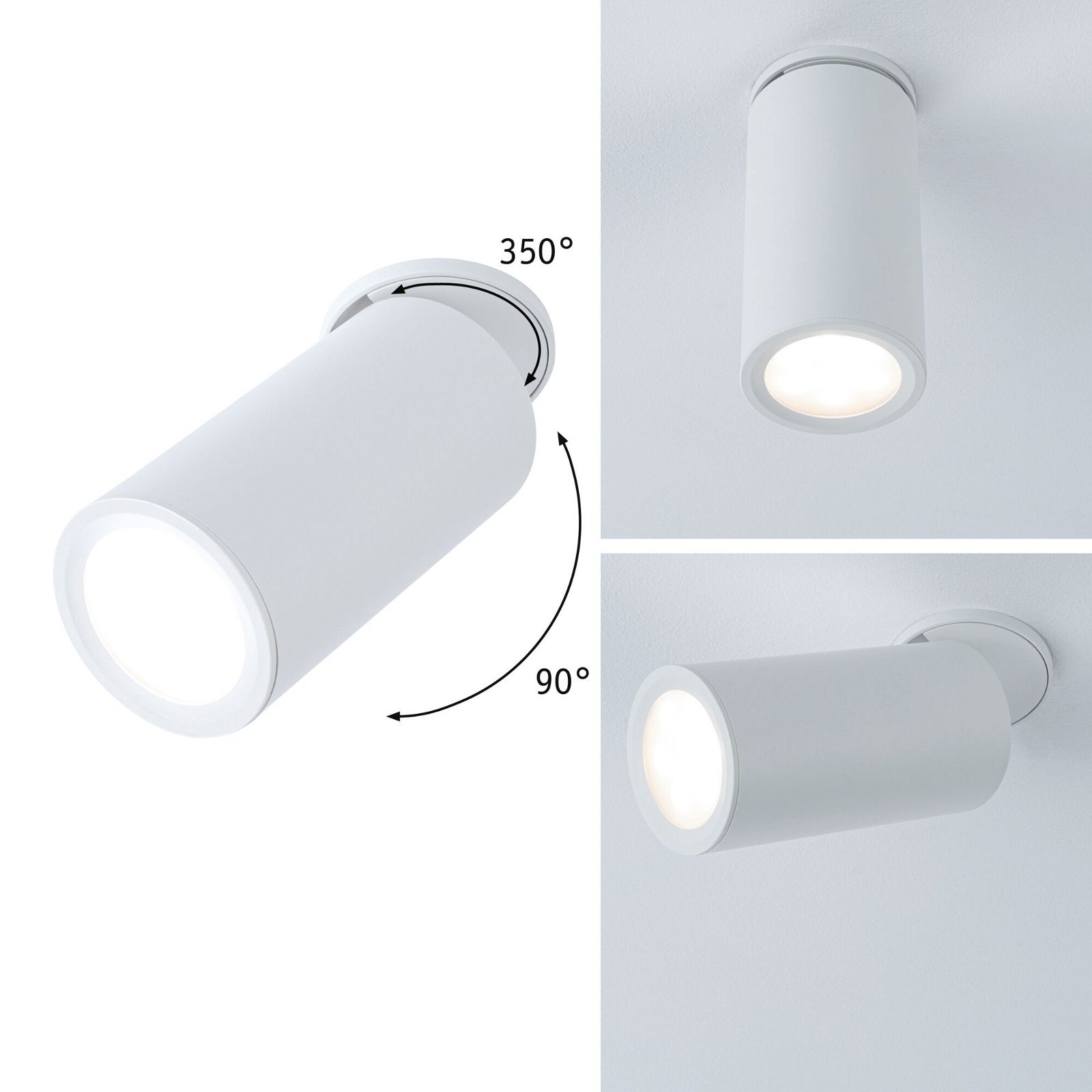 P 93086 LED vestavné svítidlo 3-krokové-stmívatelné Turnal kruhové 60mm 90° Coin 6W 230V stmívatelné 2700K bílá mat - PAULMANN