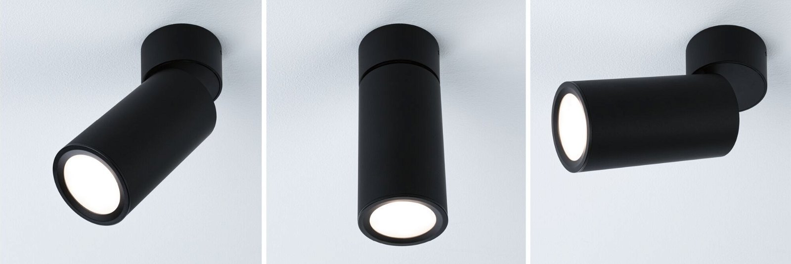 P 93089 LED stropní svítidlo 3-krokové-stmívatelné Turnal Coin 2700K 230V 6W stmívatelné černá mat - PAULMANN (obrázek 4)