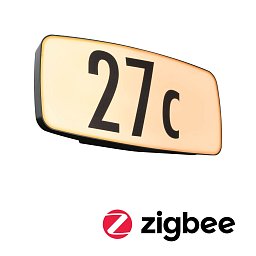 Obrázek pro produkt LED domovní číslo a svítidlo Smart Home Zigbee Sheera soumrakový senzor neláká hmyz IP44 276x73mm CCT 6,5W 230V antracit umělá hmota - PAULMANN