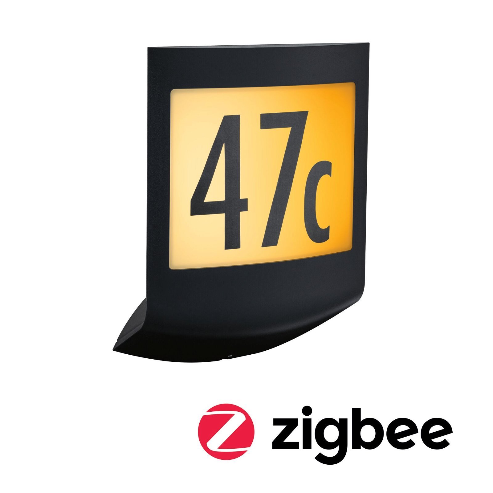 P 94509 LED venkovní nástěnné svítidlo Smart Home Zigbee Padea soumrakový senzor neláká hmyz IP44 198x71mm CCT 8,2W 230V antracit umělá hmota - PAULMANN