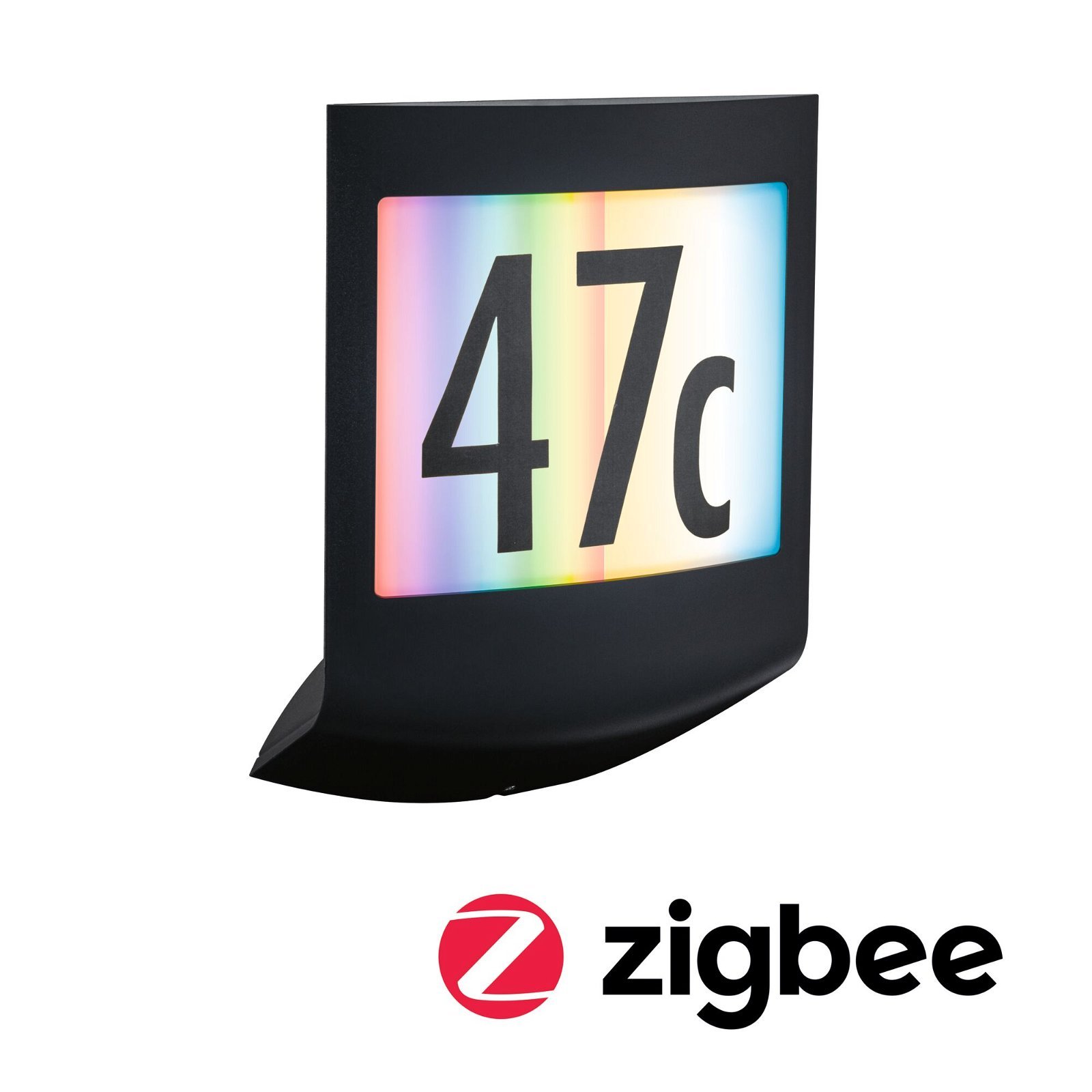 P 94513 LED venkovní nástěnné svítidlo Smart Home Zigbee Padea soumrakový senzor IP44 198x71mm RGBW+ 8,2W 230V antracit umělá hmota - PAULMANN