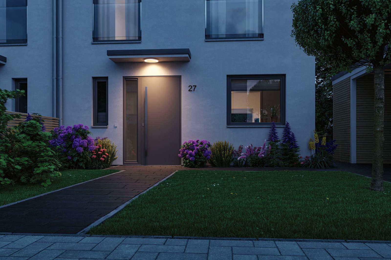 P 94527 LED stropní svítidlo Smart Home Zigbee Circula soumrakový senzor IP44 320mm CCT 14W - PAULMANN (obrázek 4)