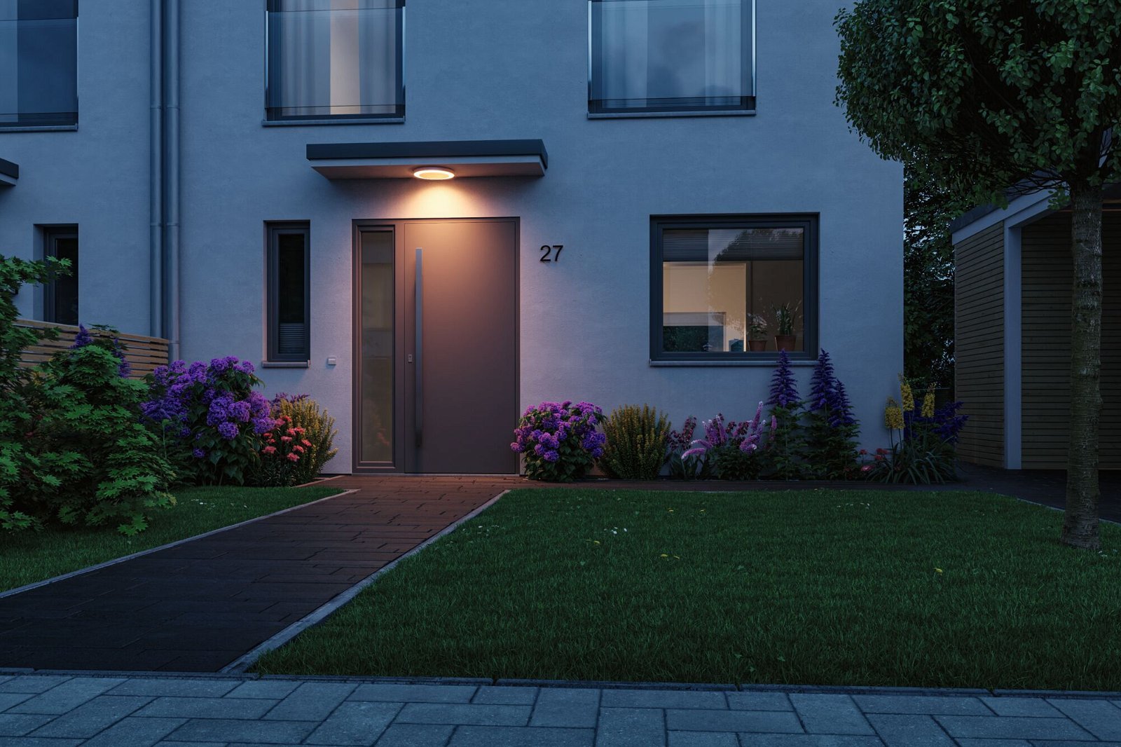 P 94527 LED stropní svítidlo Smart Home Zigbee Circula soumrakový senzor IP44 320mm CCT 14W - PAULMANN (obrázek 5)