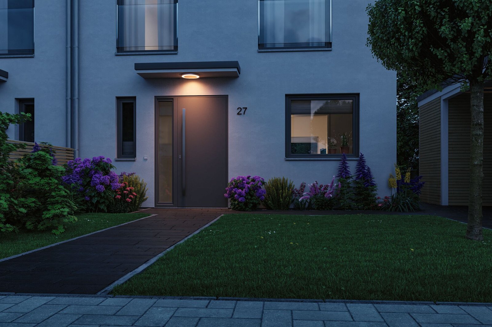 P 94527 LED stropní svítidlo Smart Home Zigbee Circula soumrakový senzor IP44 320mm CCT 14W - PAULMANN (obrázek 6)