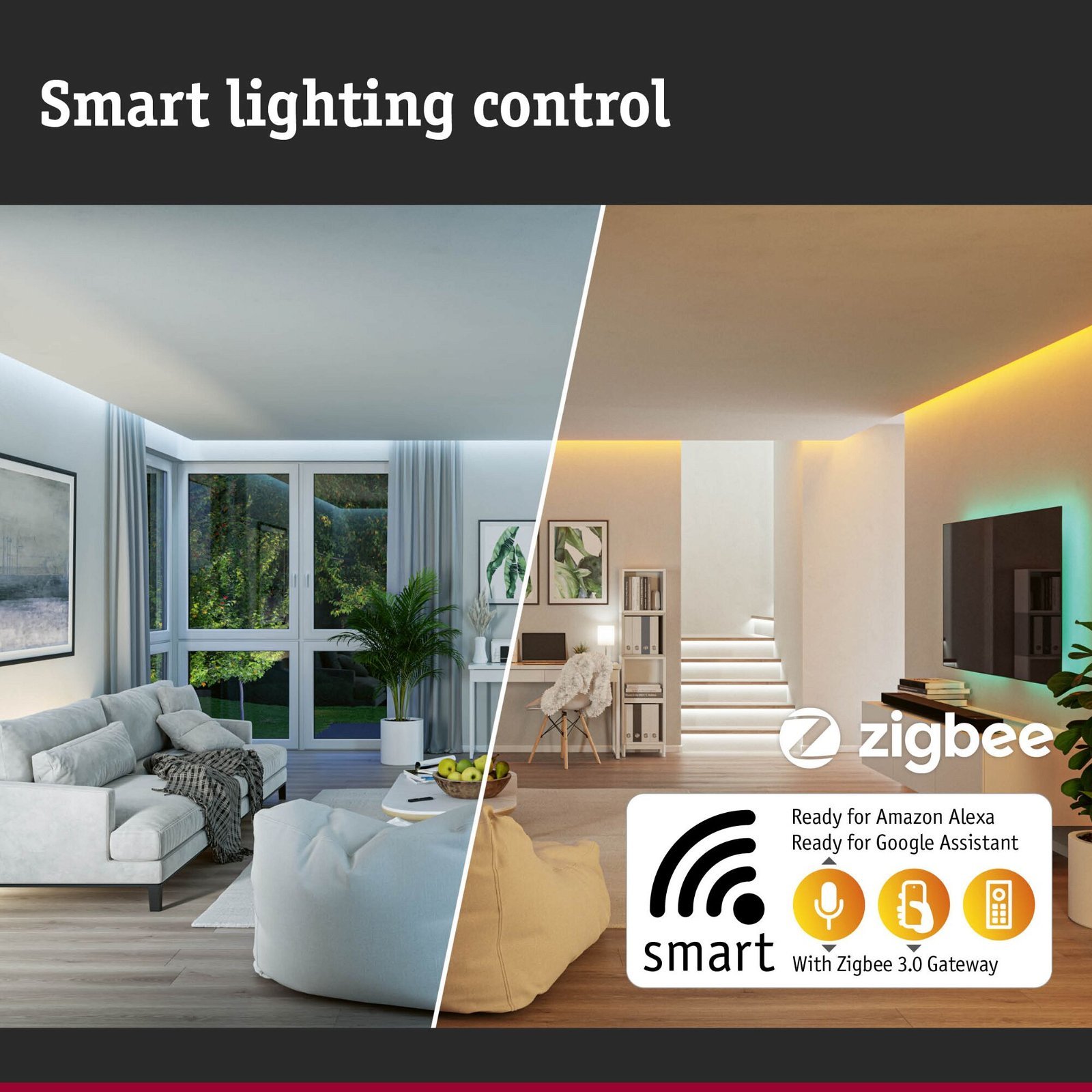 P 94527 LED stropní svítidlo Smart Home Zigbee Circula soumrakový senzor IP44 320mm CCT 14W - PAULMANN (obrázek 8)