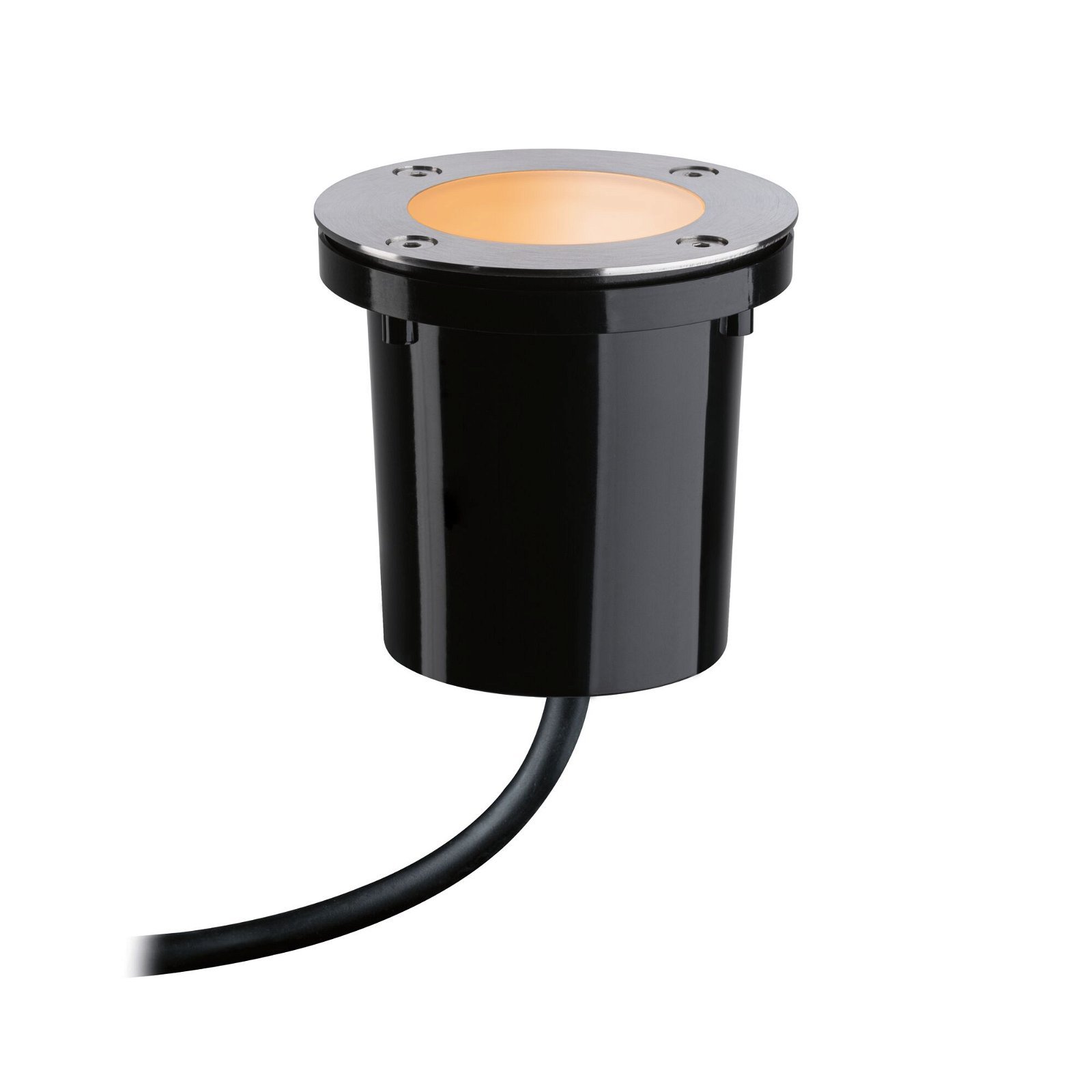 P 94588 Plug & Shine LED zemní svítidlo Smart Home Zigbee zlaté světlo spot neláká hmyz IP65 CCT 4,6W černá/ocel - PAULMANN (obrázek 2)