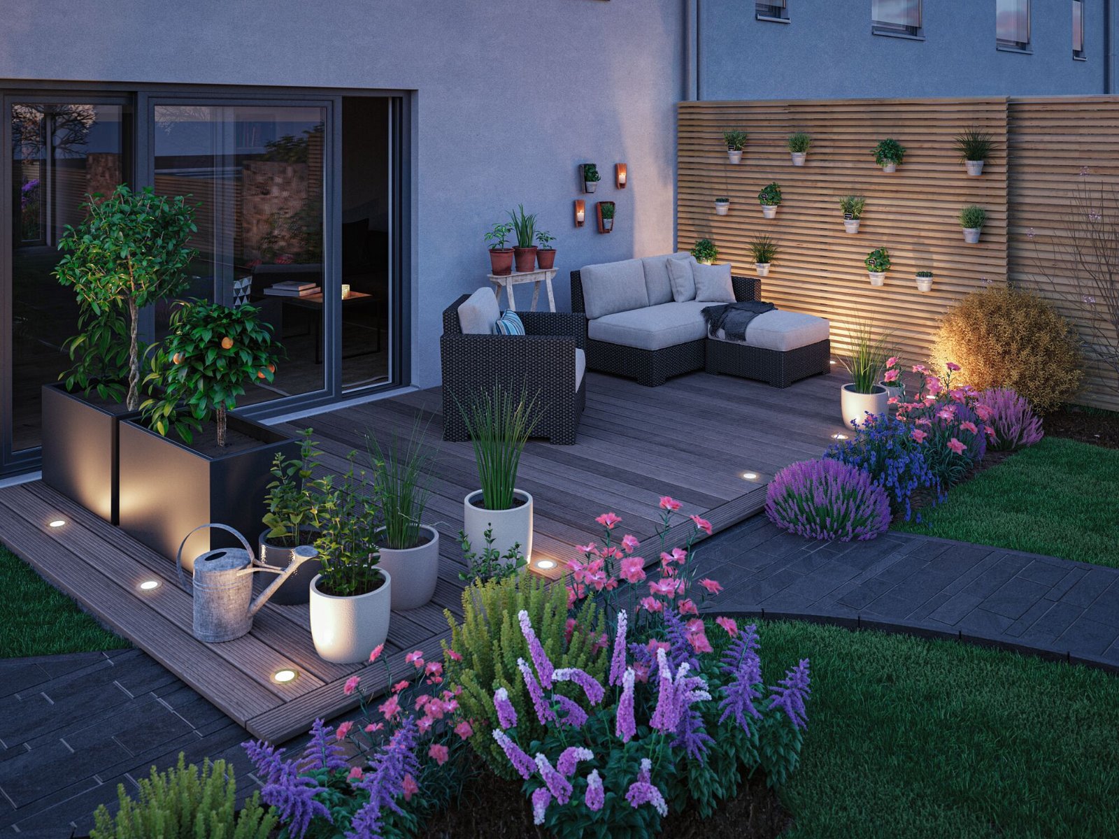 P 94588 Plug & Shine LED zemní svítidlo Smart Home Zigbee zlaté světlo spot neláká hmyz IP65 CCT 4,6W černá/ocel - PAULMANN (obrázek 8)