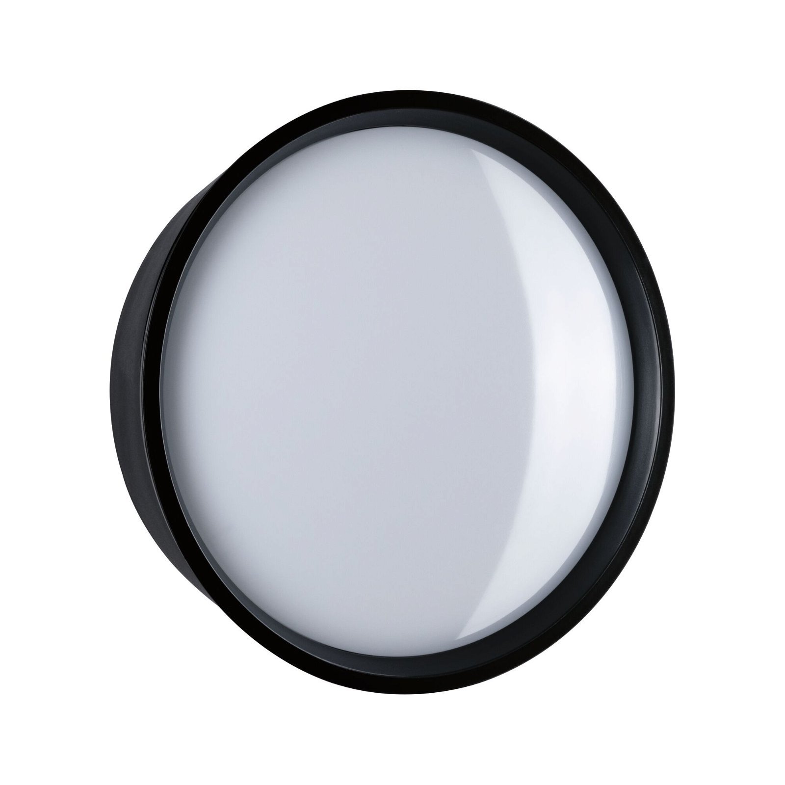 P 94696 LED venkovní nástěnné svítidlo Platomo IP44 kruhové 180mm 3000K 14,5W 230V černá umělá hmota - PAULMANN (obrázek 7)