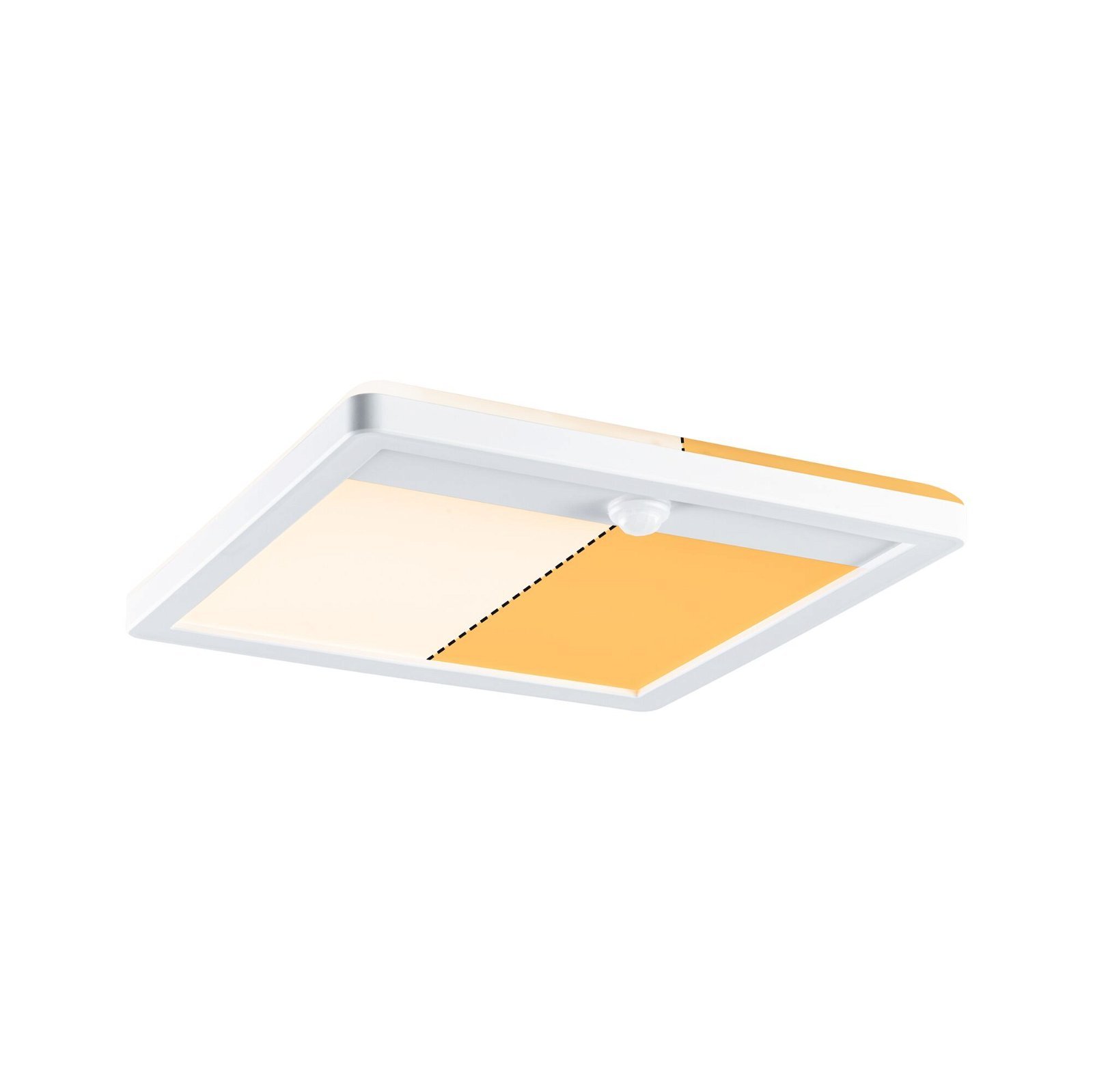 P 94707 LED venkovní panel Lamina Backlight pohybové čidlo neláká hmyz IP44 hranaté 250x47mm CCT 14W 230V bílá umělá hmota - PAULMANN