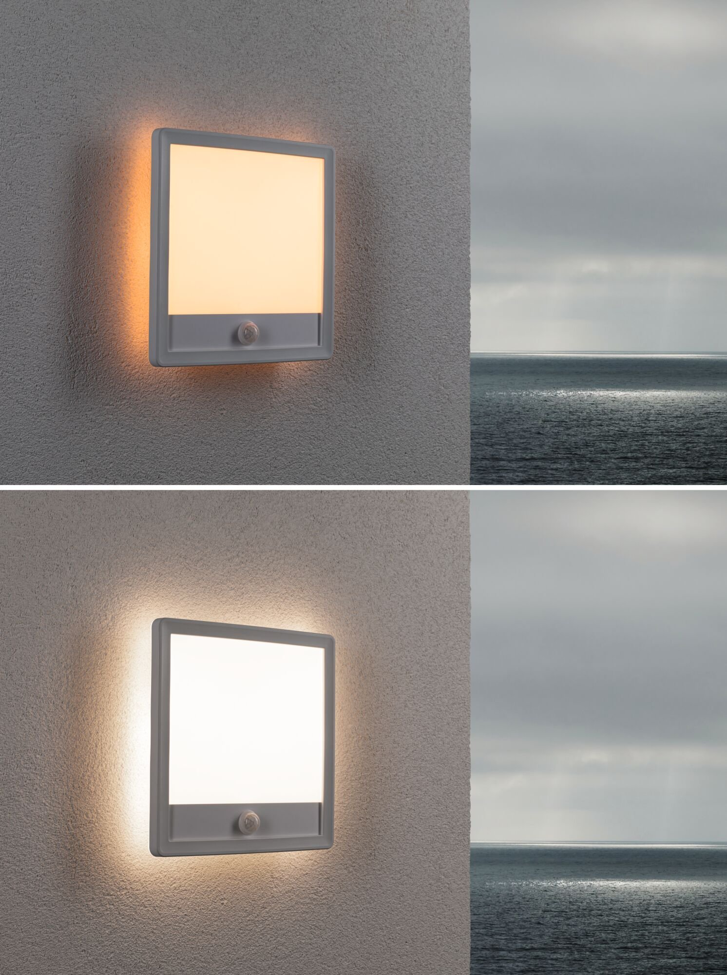 P 94707 LED venkovní panel Lamina Backlight pohybové čidlo neláká hmyz IP44 hranaté 250x47mm CCT 14W 230V bílá umělá hmota - PAULMANN (obrázek 2)