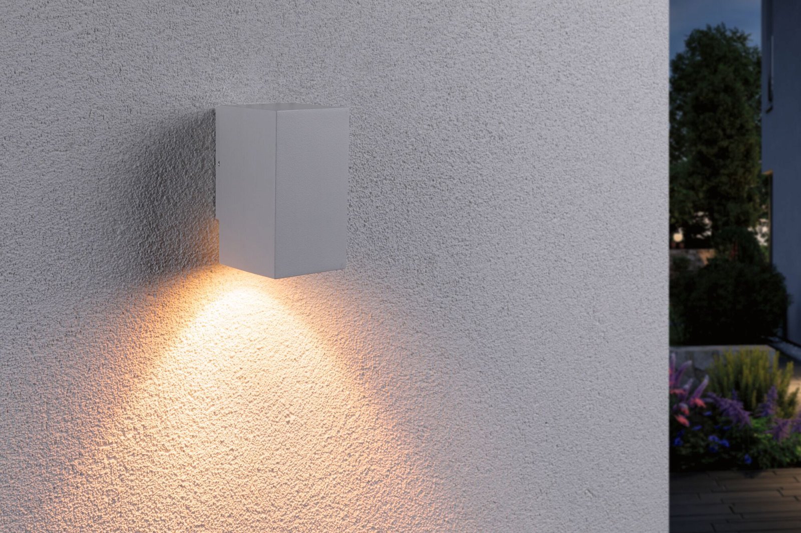P 94711 LED venkovní nástěnné svítidlo Flame neláká hmyz IP44 hranaté 58x103mm 2200K 4W 230V 75° bílá kov - PAULMANN (obrázek 4)