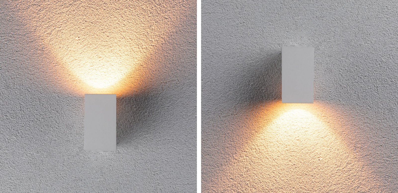 P 94711 LED venkovní nástěnné svítidlo Flame neláká hmyz IP44 hranaté 58x103mm 2200K 4W 230V 75° bílá kov - PAULMANN (obrázek 5)