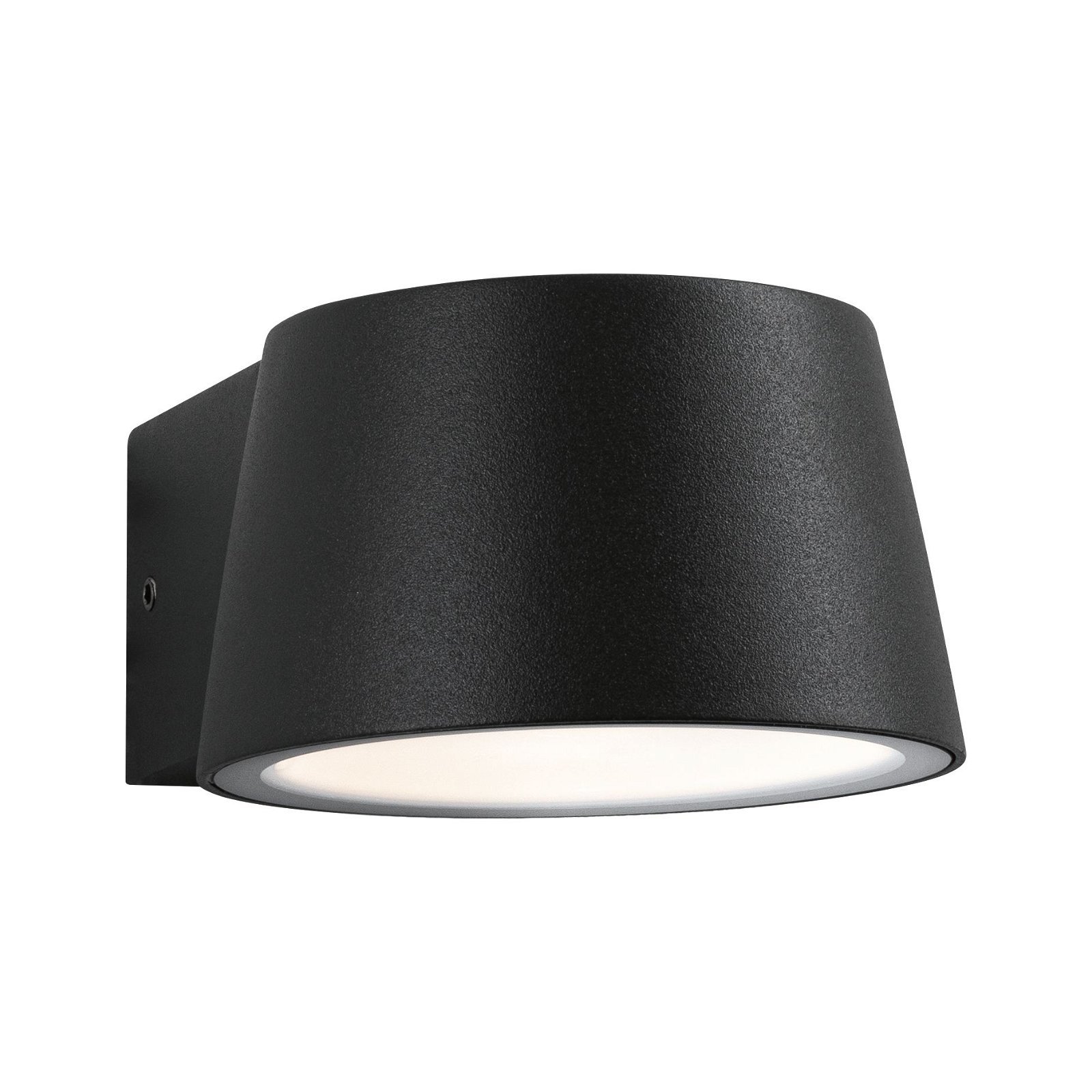 P 94713 LED venkovní nástěnné svítidlo Capea neláká hmyz IP44 96x128mm 2200K 6W 230V 98° černá hliník - PAULMANN