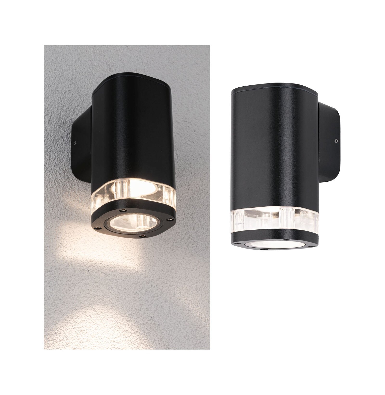 P 94718 Venkovní nástěnné svítidlo Colum IP44 80x112mm max. 20W 230V antracit hliník - PAULMANN