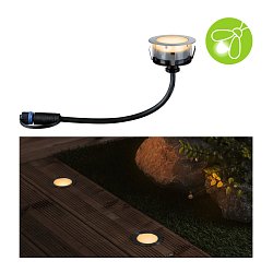 Obrázek pro produkt Plug & Shine LED zemní svítidlo Floor samostatné svítidlo neláká hmyz IP67 2200K 2W stříbrná - PAULMANN