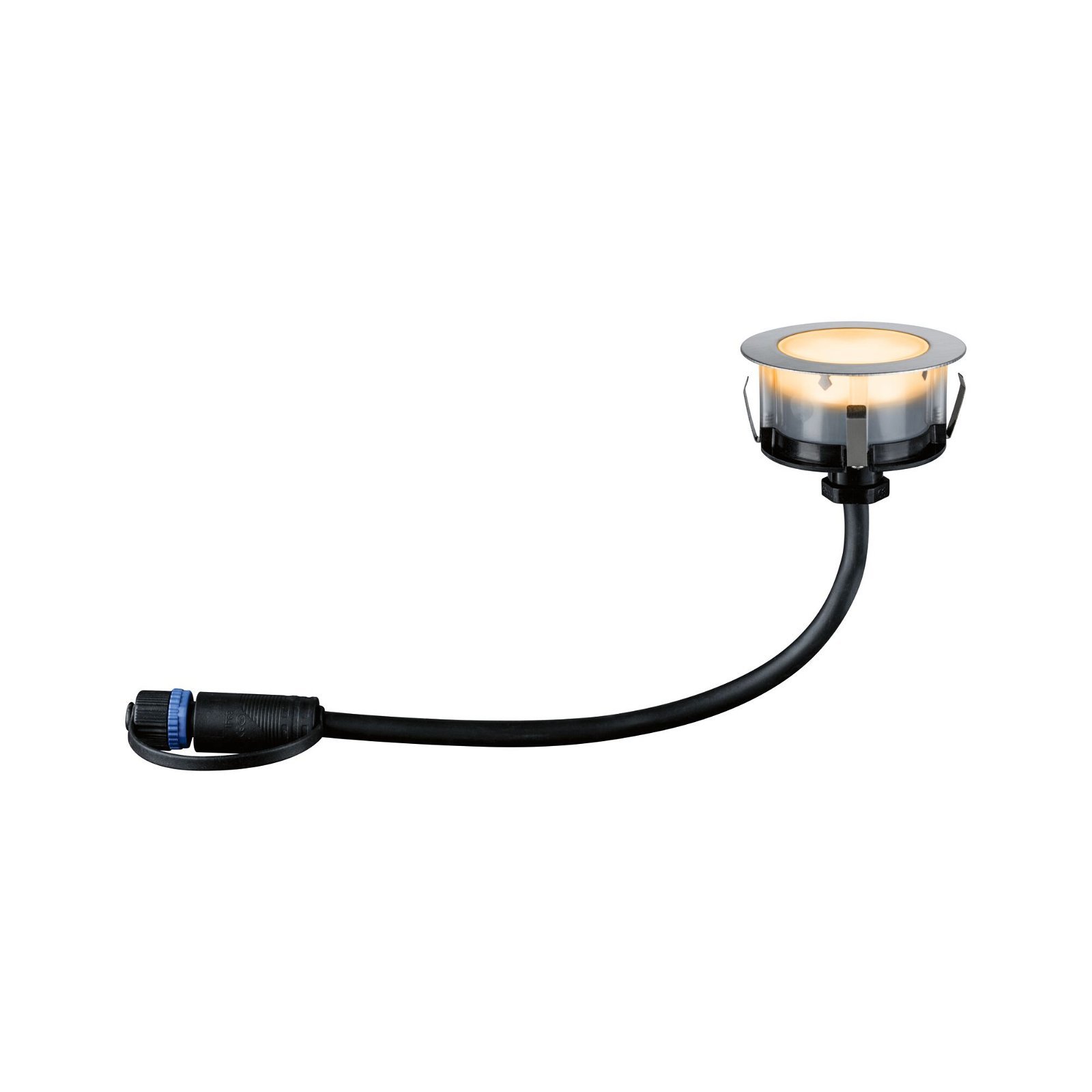 P 94722 Plug & Shine LED zemní svítidlo Floor základní sada neláká hmyz IP67 2200K 3x2W 21VA stříbrná - PAULMANN (obrázek 8)