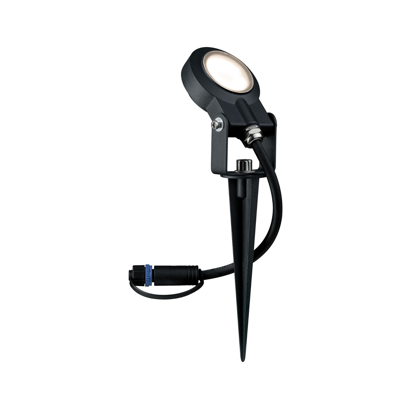 P 94728 Plug & Shine LED bodové zahradní světlo Sting spot neláká hmyz IP67 2200K 6,3W antracit - PAULMANN
