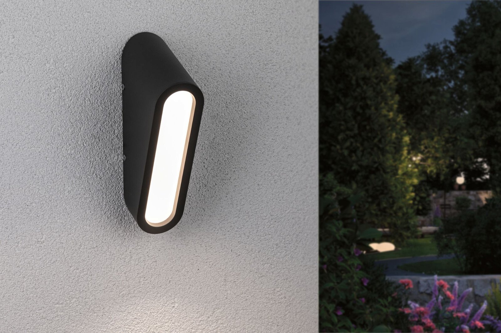 P 94733 LED venkovní nástěnné svítidlo Cliff IP44 64x116mm 3000K 9,5W 230V antracit hliník - PAULMANN (obrázek 3)