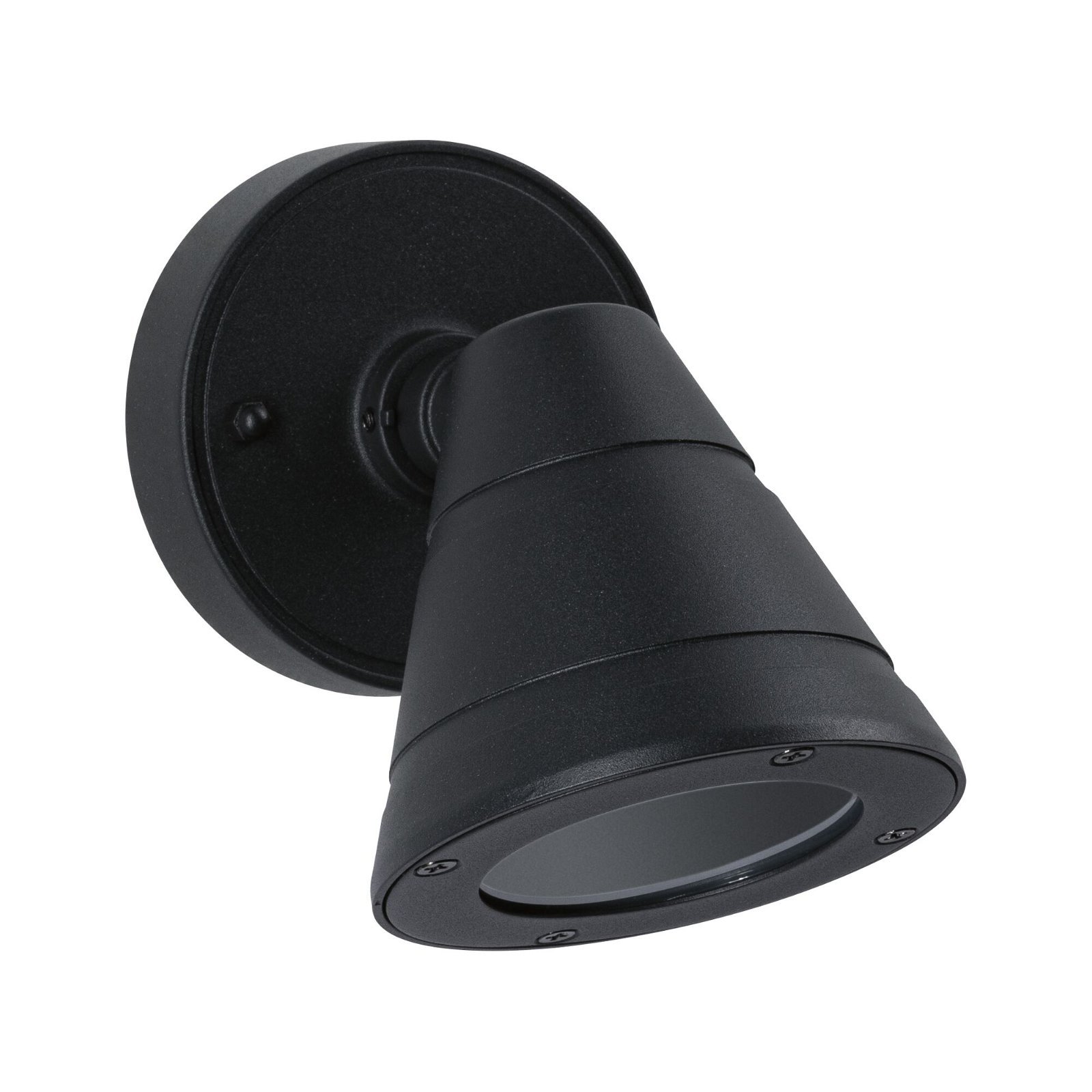 P 94734 Venkovní nástěnné svítidlo Trian IP44 kruhové 100x125mm max. 35W 230V antracit hliník - PAULMANN