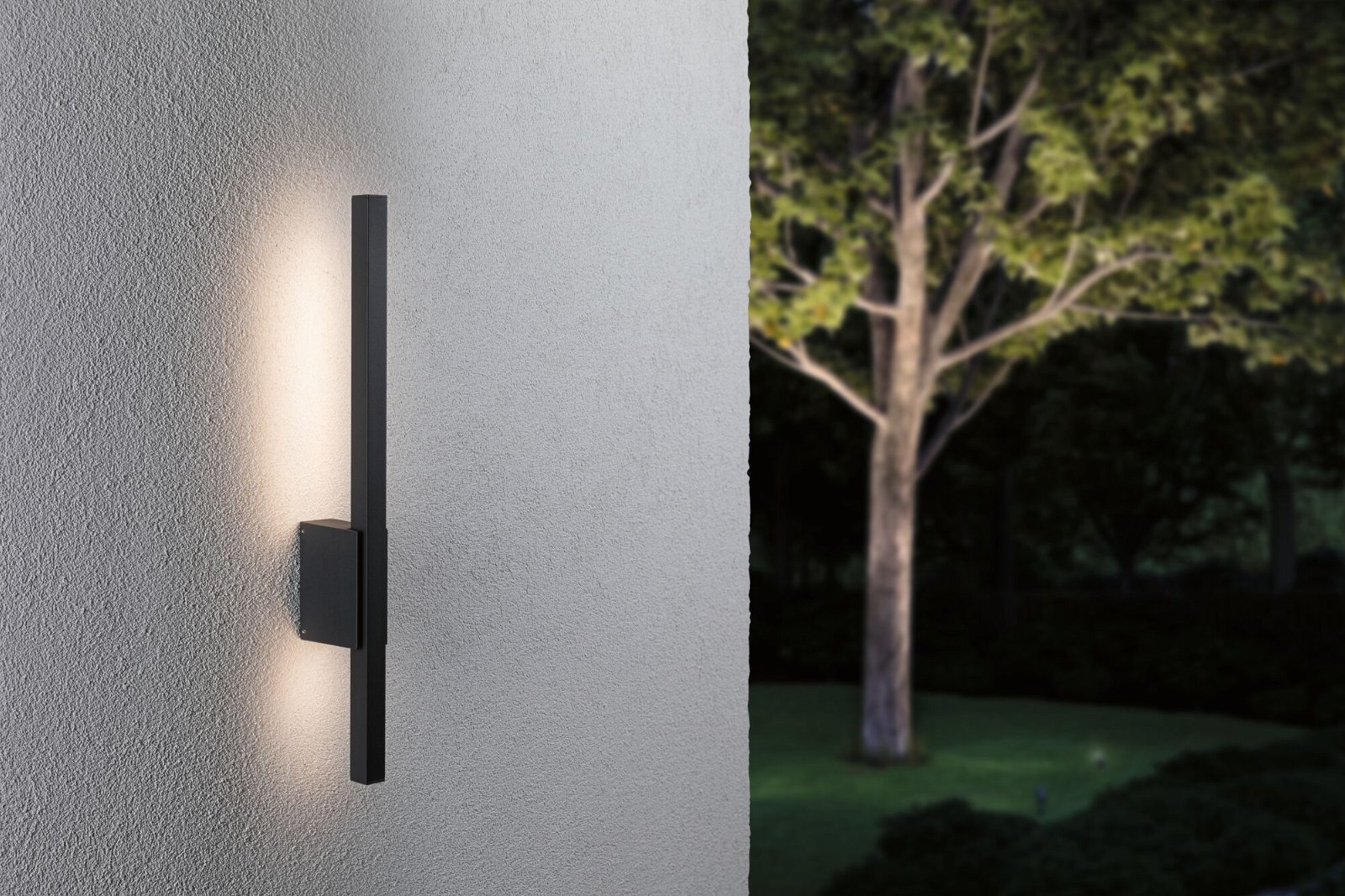 P 94743 LED venkovní nástěnné svítidlo Stan IP44 600mm 3000K 9W 230V antracit hliník - PAULMANN (obrázek 2)