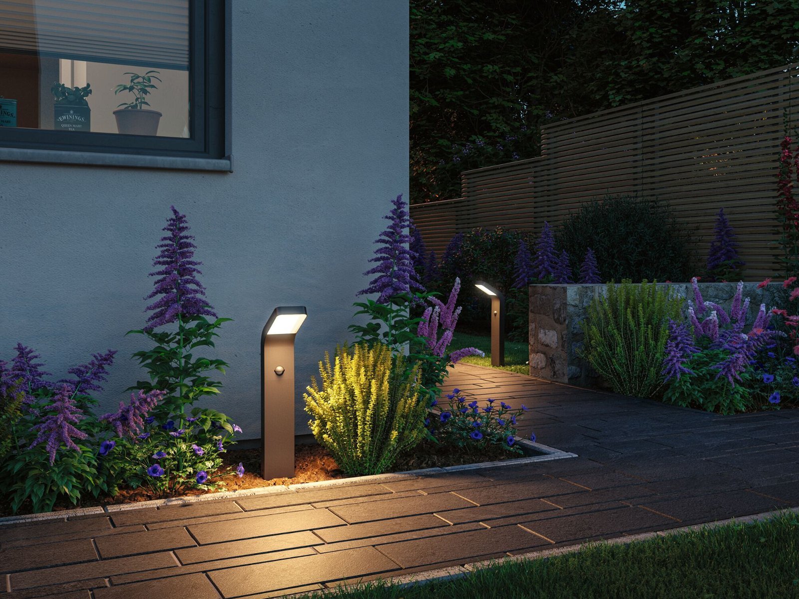 P 94747 LED stojací svítidlo Kulma pohybové čidlo IP44 500mm 3000K 7,5W 230V antracit hliník - PAULMANN (obrázek 4)