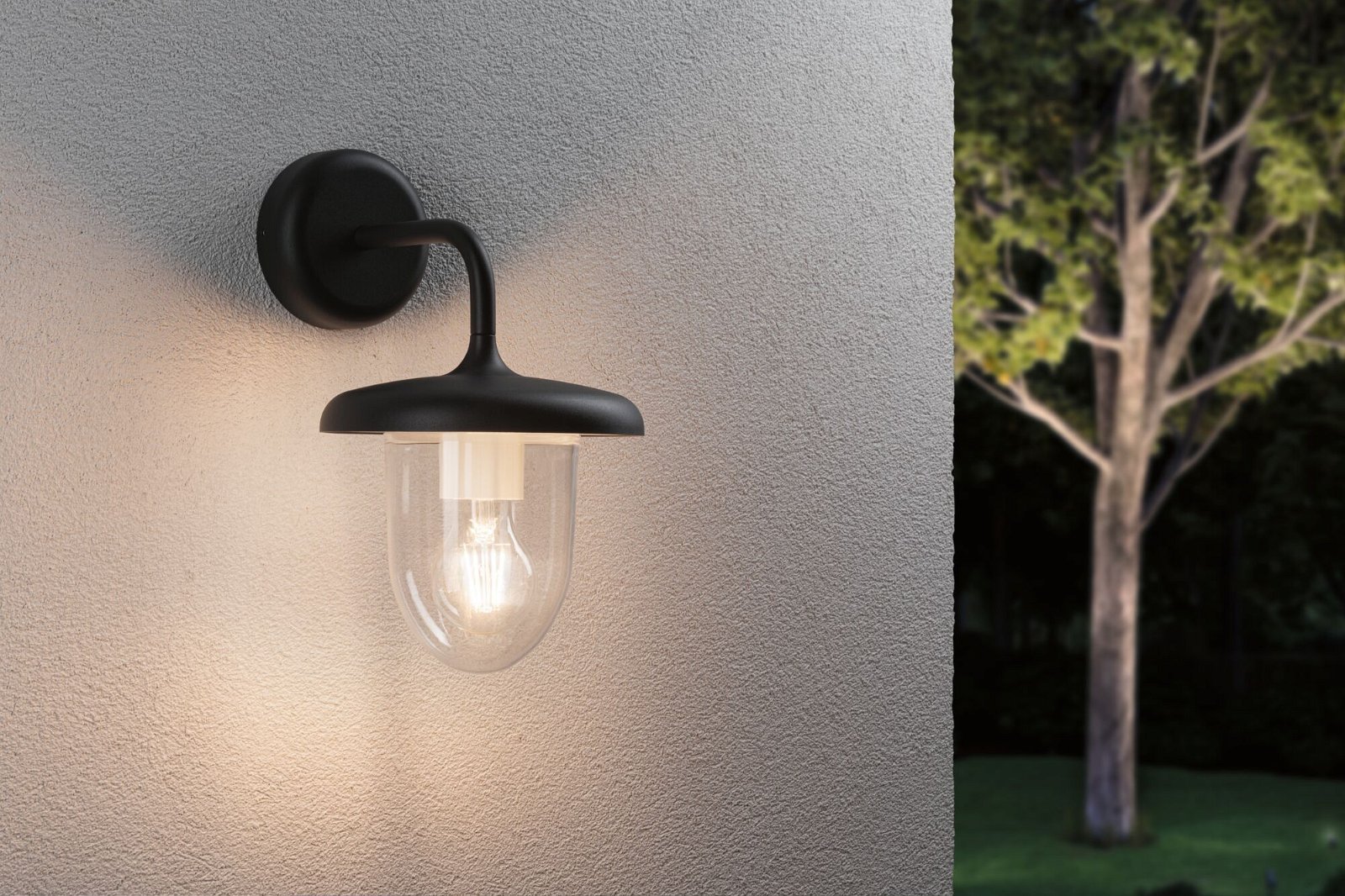 P 94757 Venkovní nástěnné svítidlo Vintario IP44 kruhové 180x250mm max. 20W 230V antracit hliník - PAULMANN (obrázek 3)