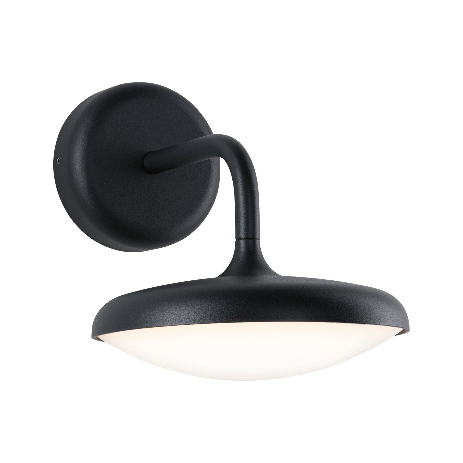 P 94758 LED venkovní nástěnné svítidlo Nostro IP44 kruhové 180x250mm 3000K 10W 230V antracit hliník - PAULMANN