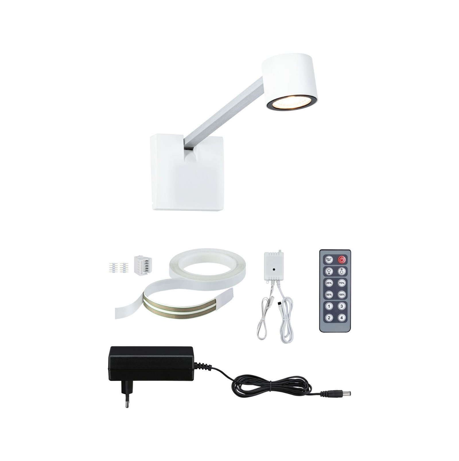 P 95576 LED svítidlo nad obrazy Adelia 2700K 230/24V 4,5W stmívatelné hliník kartáčovaný - PAULMANN