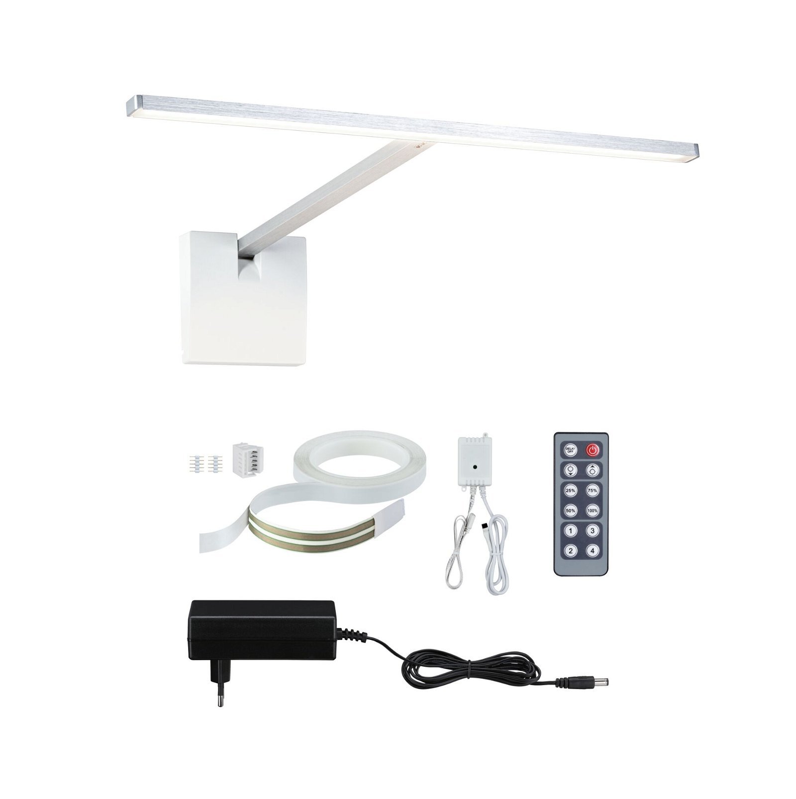 P 95577 LED svítidlo nad obrazy Xana 2700K 230/24V 5,5W stmívatelné hliník kartáčovaný - PAULMANN