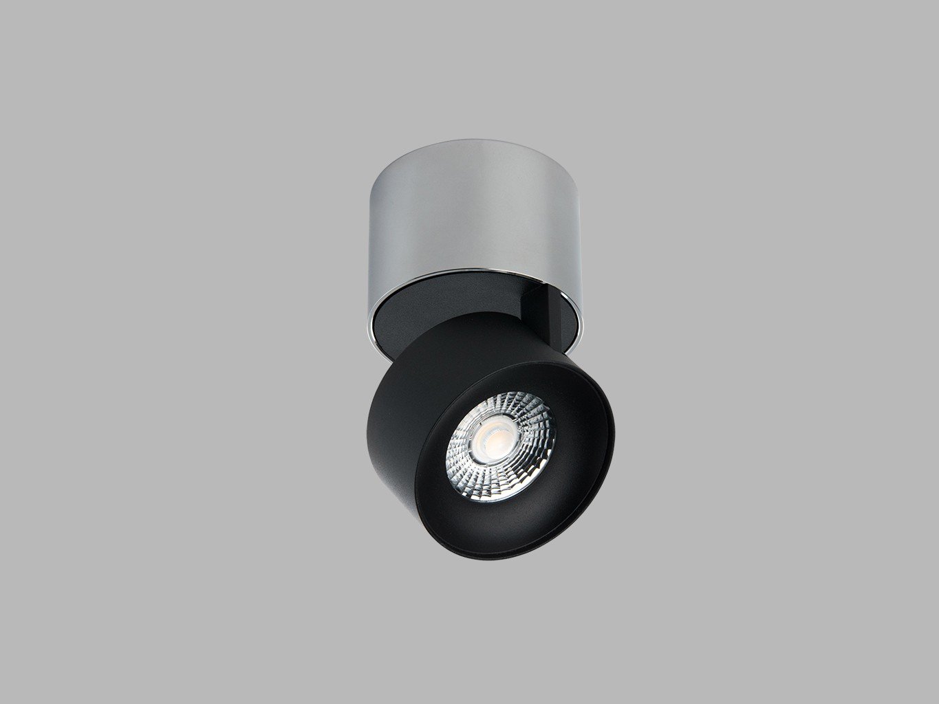 LED2 11508253D Svítidlo KLIP ON, CB DALI/PUSH DIM 11W 2700K stropní chrom/černá - LED2 Lighting