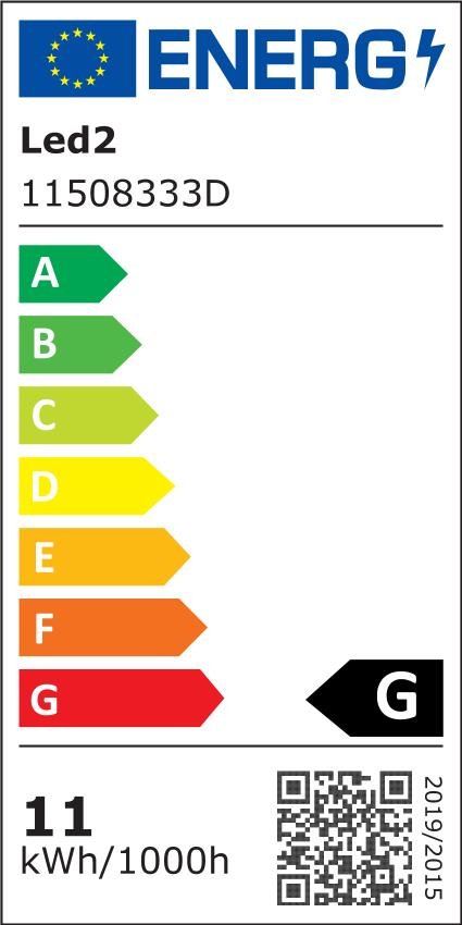 LED2 11508333D Svítidlo KLIP ON, BB DALI/PUSH DIM 11W 3000K stropní černá/černá - LED2 Lighting (obrázek 2)