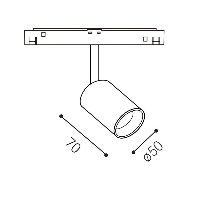 LED2 6092133 Svítidlo MAYO S, B 10W 3000K černá - LED2 Lighting (obrázek 3)