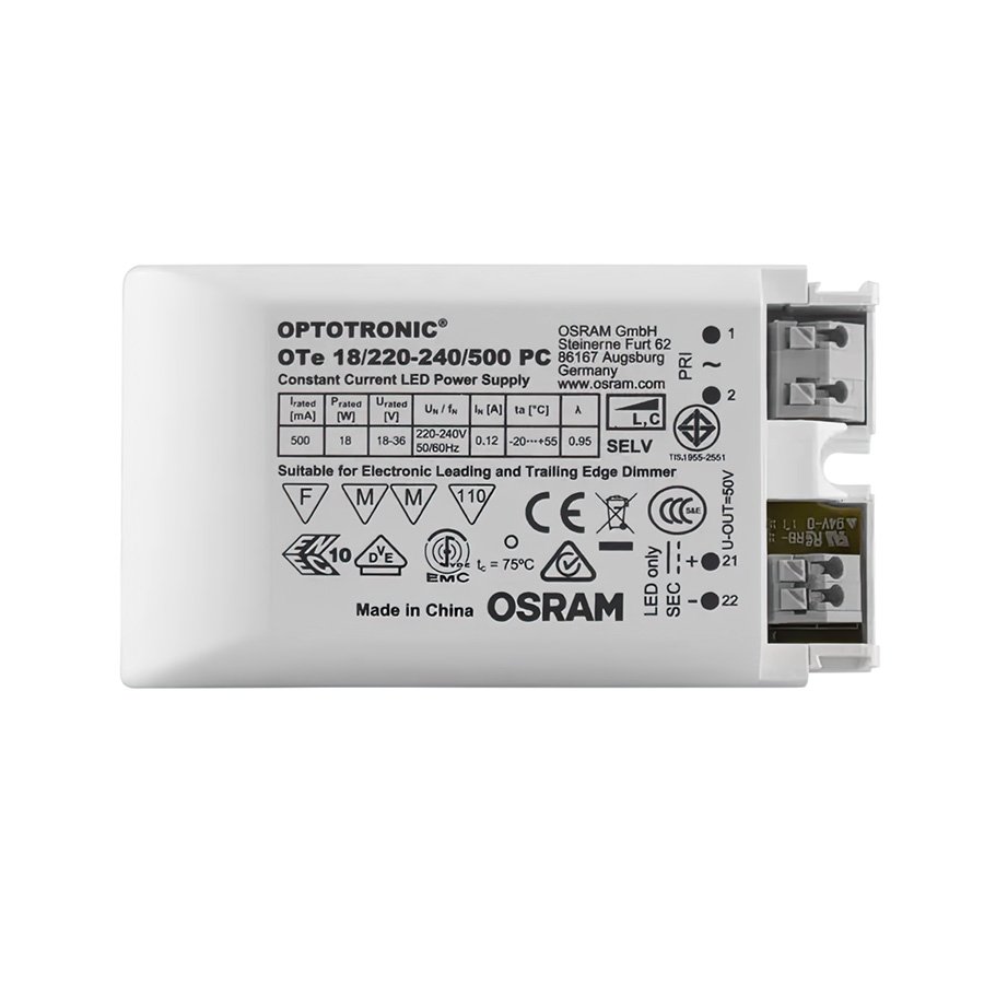 RED G13840 DRIVER LED 9-18W DIMM 500mA max. 18W - DESIGN RENDL